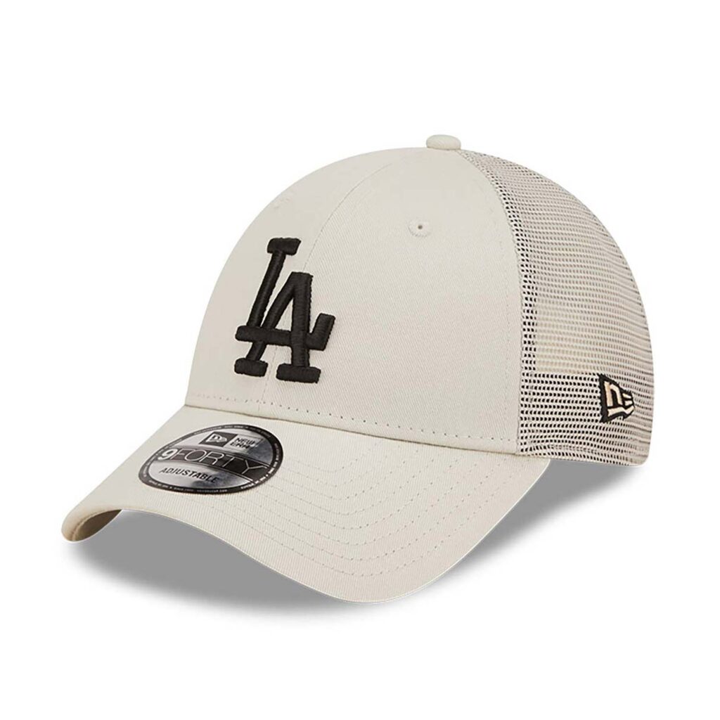 LA Dodgers Home Field Cream 9FORTY A-Frame Trucker Cap