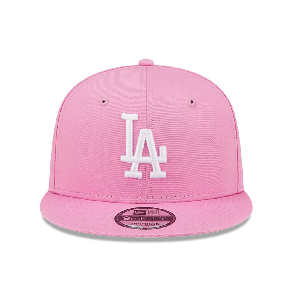 LA Dodgers League Essential Pink 9FIFTY Snapback Cap-center