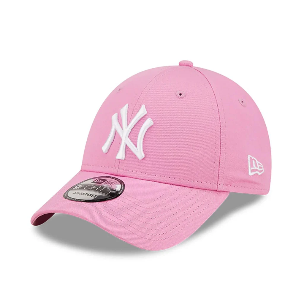 New York Yankees League Essential Pink 9FORTY Adjustable Cap-left