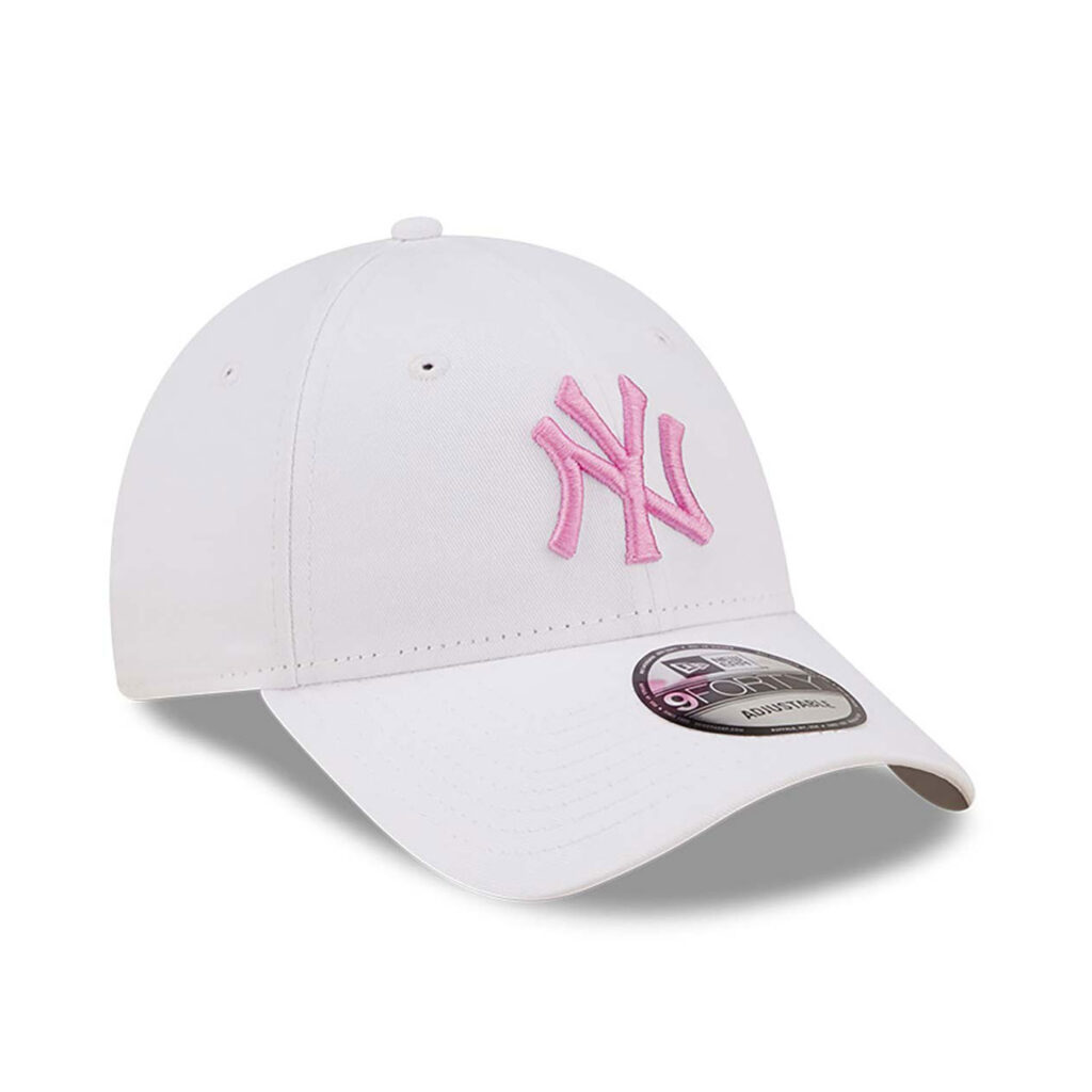 New York Yankees League Essential White 9FORTY Adjustable Cap-back