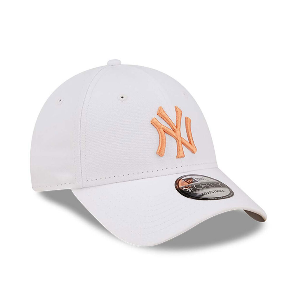 New York Yankees League Essential White-Gold 9FORTY Adjustable Cap-back