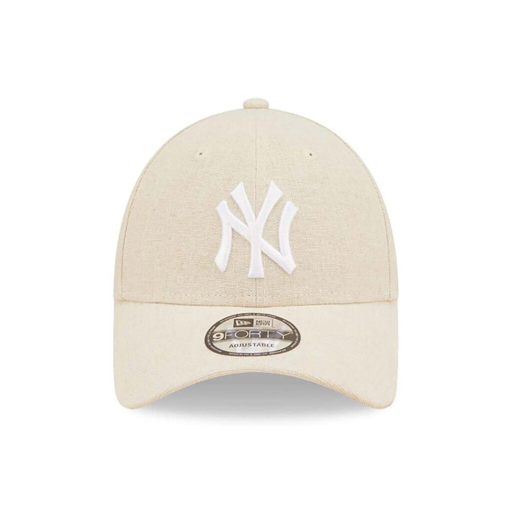 New York Yankees Linen Cream 9FORTY Adjustable Cap-center