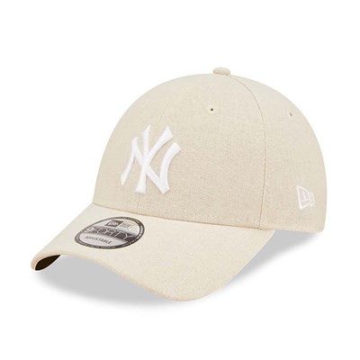 New York Yankees Linen Cream 9FORTY Adjustable Cap-left