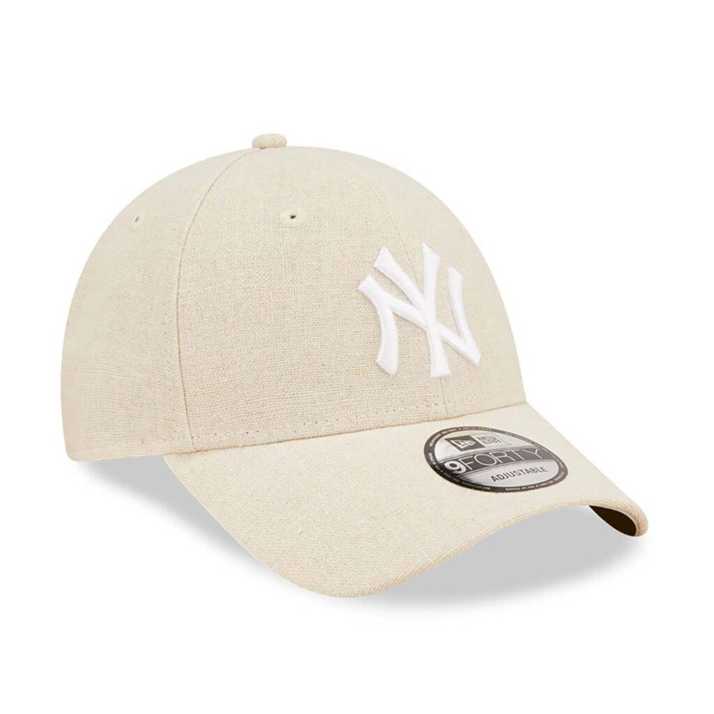 New York Yankees Linen Cream 9FORTY Adjustable Cap-right